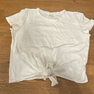 Madewell Small white tie shirt